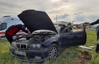 Erbaa’da trafik kazası: 2 yaralı