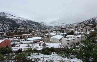 Gümüşhane kent merkezi Nisan ayının son günlerinde...