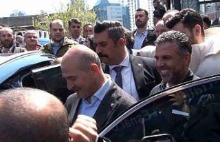 İçişleri Bakanı Soylu, Atatürk Oto Sanayi Sitesi’nde...