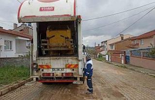 İlçedeki tüm çöp konteynırları yıkandı