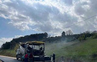 İlyasbey köyünün yolu sıcak asfalt oldu