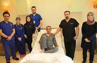 İnce bağırsağından 3.5 kilogram ur çıkarıldı