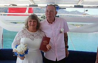 İngiliz çift Marmaris’te nikâhlandı
