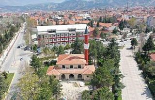 Isparta’da Millet Bahçesi camisindeki çalışmalarda...