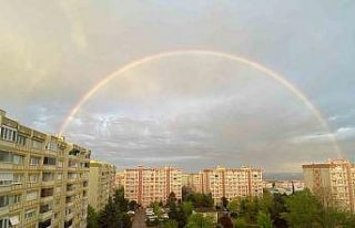 İstanbul semalarında gökkuşağı şöleni