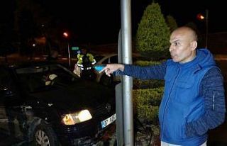 Kaza sonrası plakasını olay yerinde düşürüp...