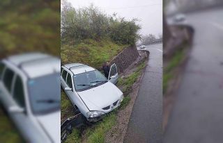 Kontrolden çıkan otomobil kaza yaptı: 1 yaralı