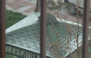 Konya’da dolu yağışı ardından güneşli hava