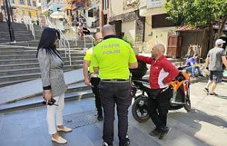 Kuşadası’nda Kurallara uymayan motosiklet sürücülerine...