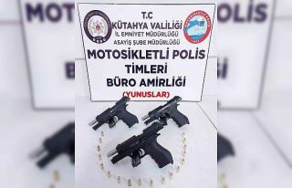 Kütahya’da Yunus Timlerince 3 ruhsatsız tabanca...