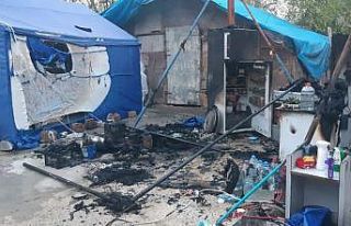 Malatya’da ev ve çadır yangını