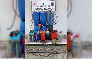 Mazot hırsızları jandarmadan kaçamadı