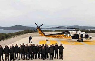 Orman yangınlarında kullanılacak Sikorsky T70 test...
