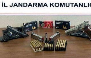 Ortaca’da ruhsatsız silah ve çok sayıda mermi...