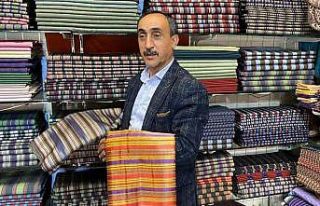 Padişah kaftanlarında kullanılan kutnu kumaşı...