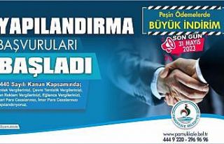 Pamukkale Belediyesinde yapılandırma başvuruları...