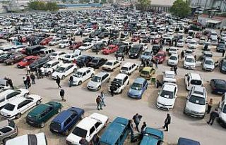 Ramazan bayramı öncesi oto pazarına yoğun ilgi