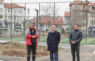 Ressam Ahmet Yakupoğlu Parkı’nda çalışmalar...