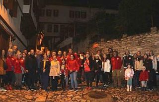 Safranbolu’da gece yürüyüşü etkinliğine yoğun...