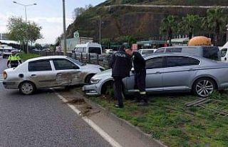 Samsun’da zincirleme trafik kazası: 1 yaralı