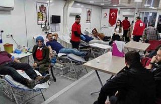 Silopi’de kan bağışına yoğun ilgi