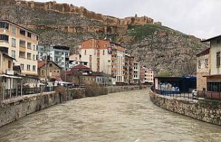 Su seviyesi azalan Çoruh Nehri’nin yağışlar...