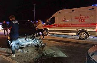 Sungurlu’da 3 araç birbirine girdi