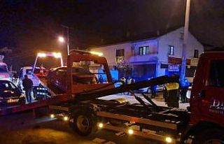 Tali yoldan çıkan araç kazaya sebep oldu: 4 yaralı