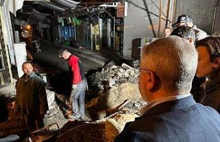 Tarihi Çöplü arastasında hummalı çalışma