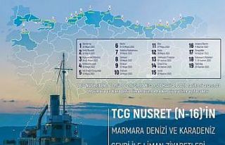 TCG Nusret müze gemisi 30 Nisan-20 Haziran arasında...