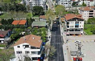 Tuğrul Caddesi’ne 550 ton sıcak asfalt