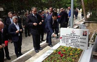 Uşak’ta bayram öncesi şehitler unutulmadı