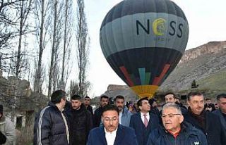 Vali Çiçek ve Başkan Büyükkılıç, turizm cenneti...