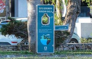 Yeni nesil su sebilleri Bodrum parklarında