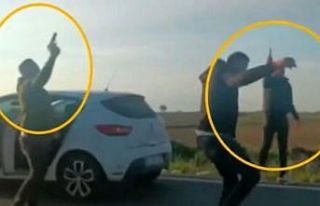 Yolda havaya ateş açıp oynayan magandalar operasyonla...