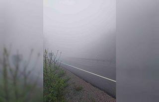 Zonguldak sis altında kaldı, görüş mesafesi 5...