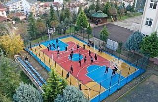 120 okula basketbol ve voleybol sahası yapılacak