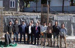 30 Ağustos İş Merkezi ve Zanaat Çarşısı inşaatındaki...