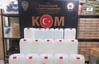 600 litre etil alkol ele geçirildi