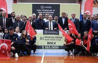 61 spor kulübüne 2 milyon 265 bin lira destek