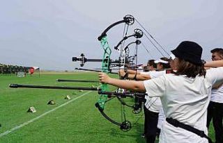 770 sporcu Okullar Arası Okçuluk Türkiye Şampiyonasında...