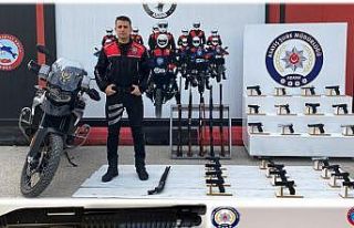 Adana’da 101 ruhsatsız silah ele geçirildi