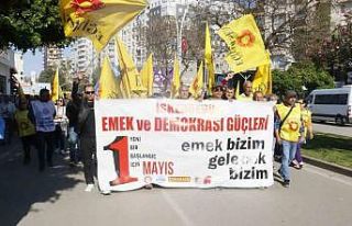 Adana’da 1 Mayıs yürüyüşü