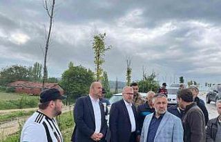 AK Parti heyeti afet bölgesine gitti