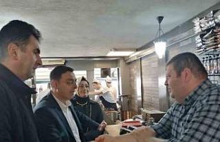 AK Parti Milletvekili adayı Serkan Bayram, Kadıköy...