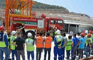 Akkuyu NGS’de bulunan gönüllü yangın ekibine...