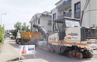 Alikahya’da asfalt mesaisi