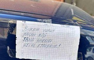 Arabasına çarpan kişi için ‘Hakkımı helal...