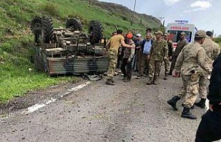 Ardahan’da askeri araç devrildi: 4 yaralı