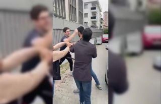 Ataşehir’de trafikte demir sopalı kavga kamerada